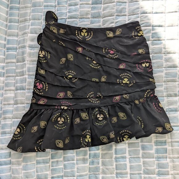 A.L.C. Avalon Mini Skirt | Metallic Print | Designer Party - Picture 2 of 11